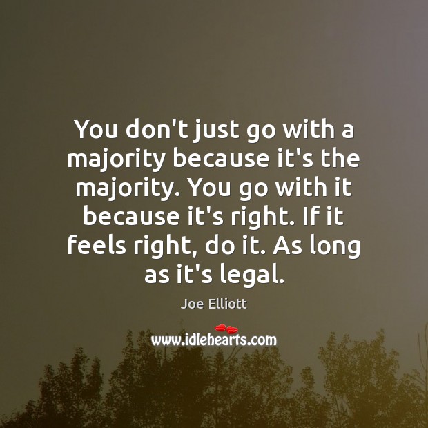 You don’t just go with a majority because it’s the majority. You Legal Quotes Image