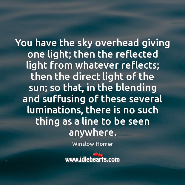 You have the sky overhead giving one light; then the reflected light Image