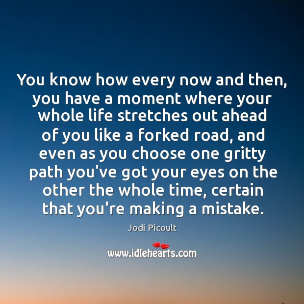 You know how every now and then, you have a moment where Jodi Picoult Picture Quote