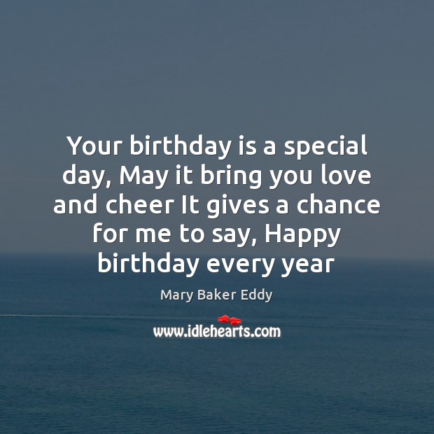 Your birthday is a special day, May it bring you love and Birthday Quotes Image
