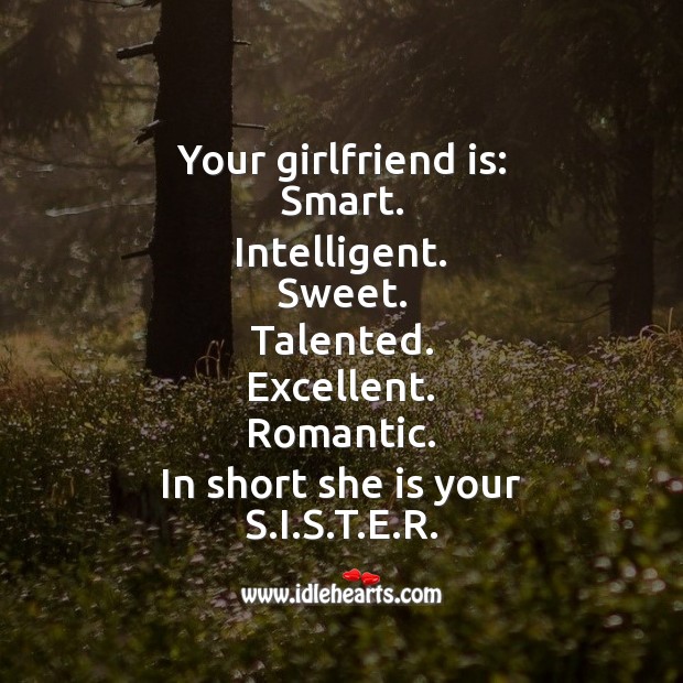Your girlfriend is: smart. Fool’s Day Messages Image