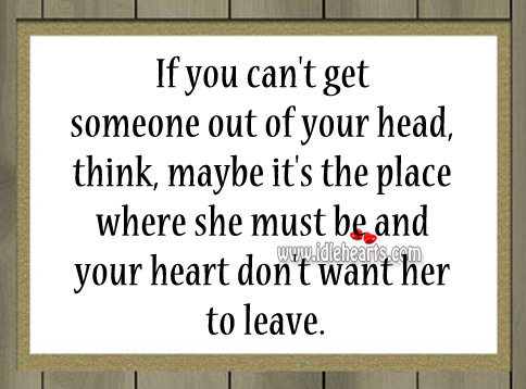 Your heart don’t want her to leave. Image