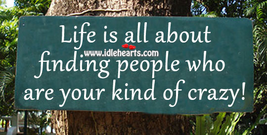 Life is all about finding people who are your kind of crazy! Image