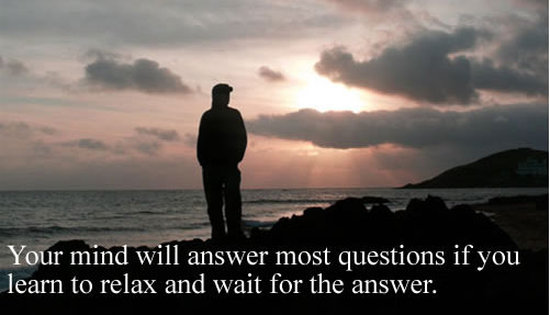Learn to relax and wait for the answer Image