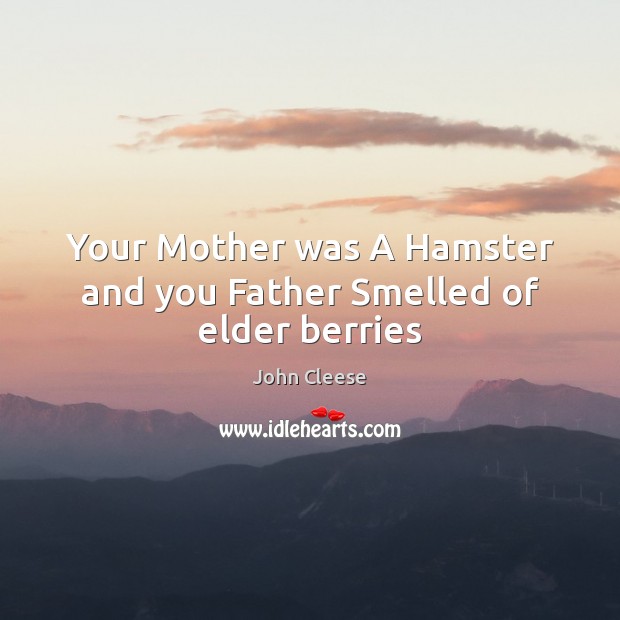 Your Mother was A Hamster and you Father Smelled of elder berries Image