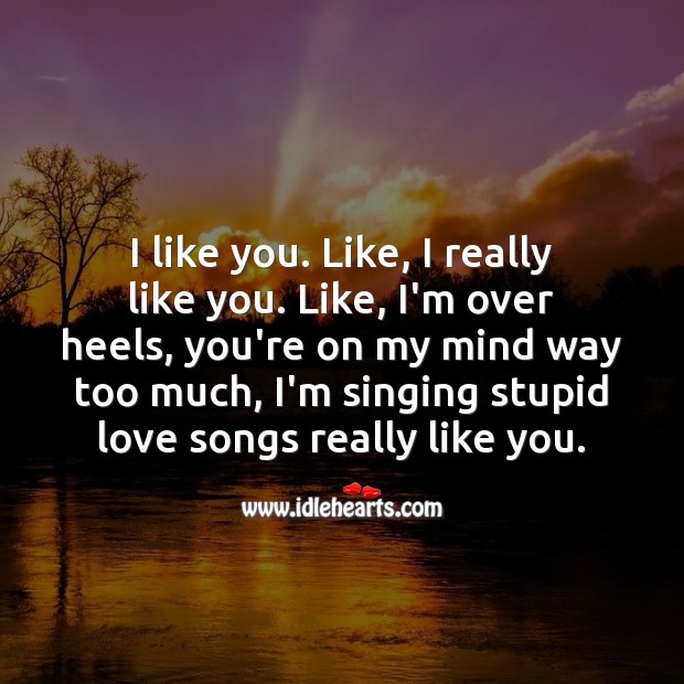 You’re on my mind way too much. Love Quotes for Him Image